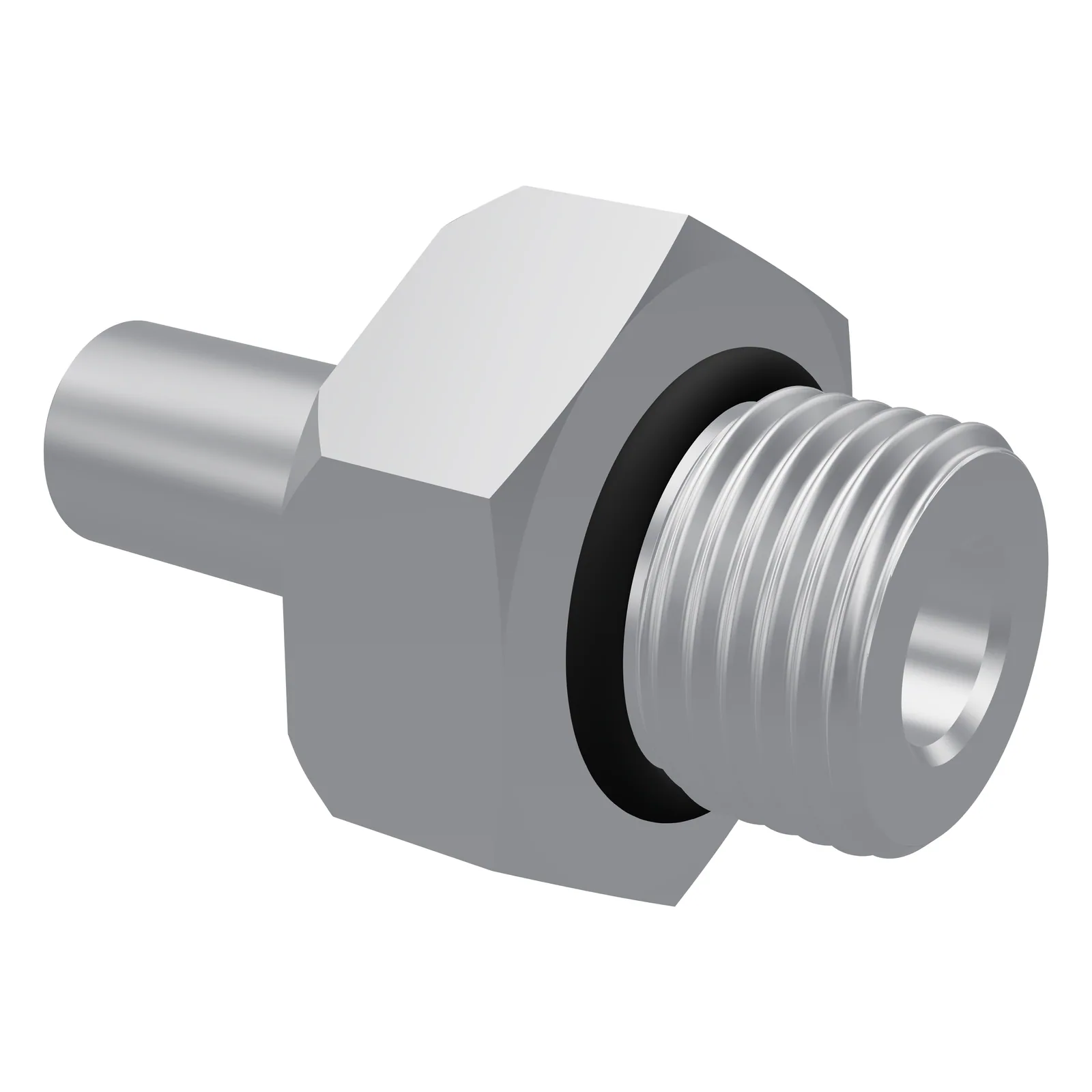 1/2 in tube stub to 1/2 in BSPP adapter